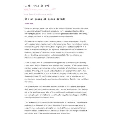 the on-going AI class divide | ava's blog