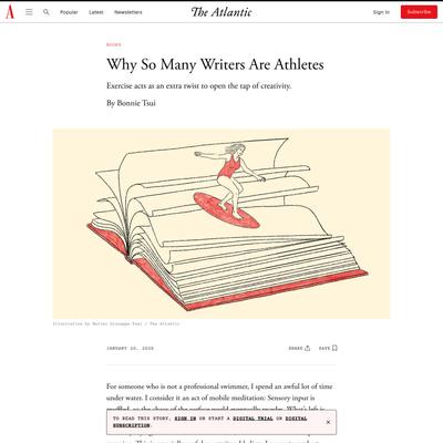 Why So Many Writers Are Athletes - The Atlantic