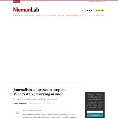 Journalism coops seem utopian. What’s it like working in one? | Nieman Journalism Lab