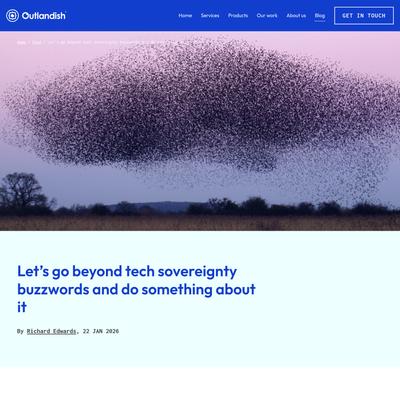 Let’s go beyond tech sovereignty buzzwords and do something about it :: Outlandish