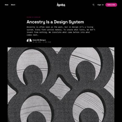 Ancestry Is a Design System