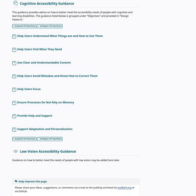 All Supplemental Guidance | WAI | W3C