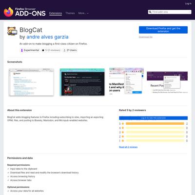 BlogCat – Get this Extension for 🦊 Firefox (en-US)