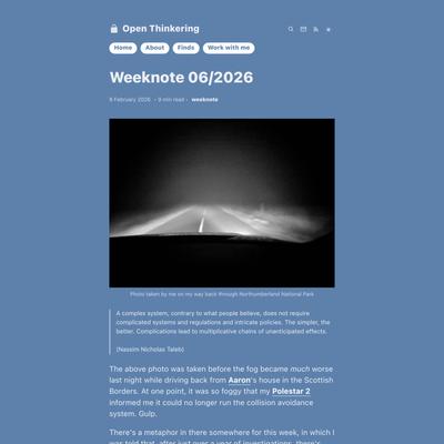 Weeknote 06/2026