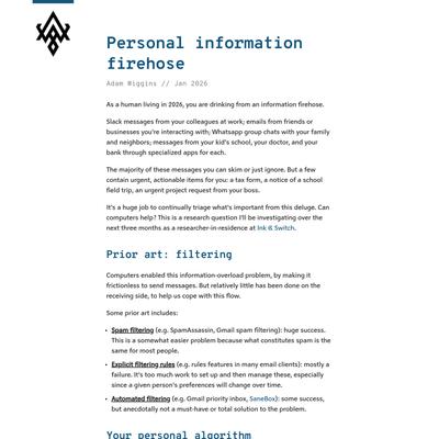 Personal information firehose