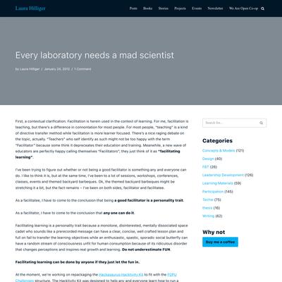 Every laboratory needs a mad scientist – Laura Hilliger
