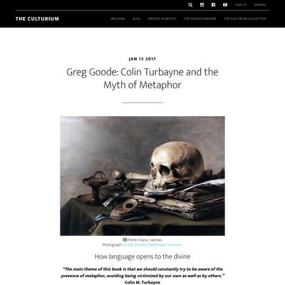 Greg Goode: Colin Turbayne and the Myth of Metaphor - The Culturium