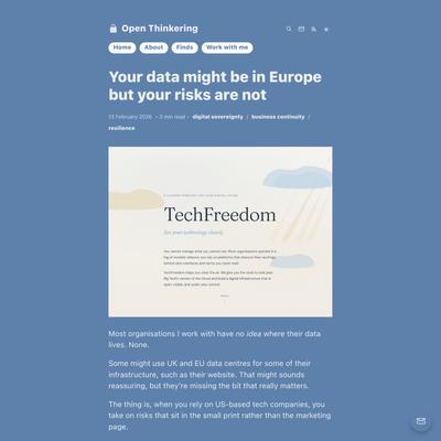 Your data might be in Europe but your risks are not