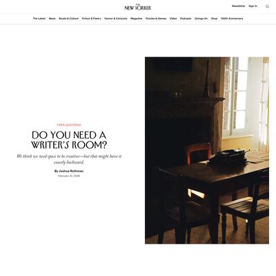 Do You Need a Writer’s Room? | The New Yorker
