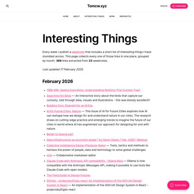 Interesting Things