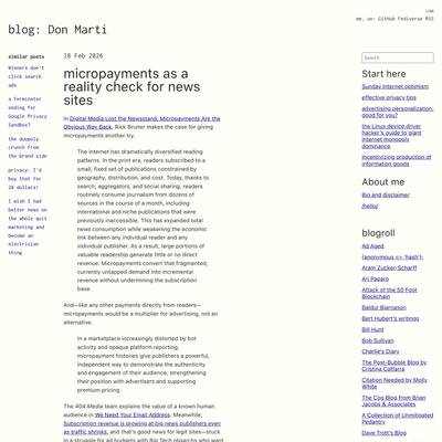 micropayments as a reality check for news sites