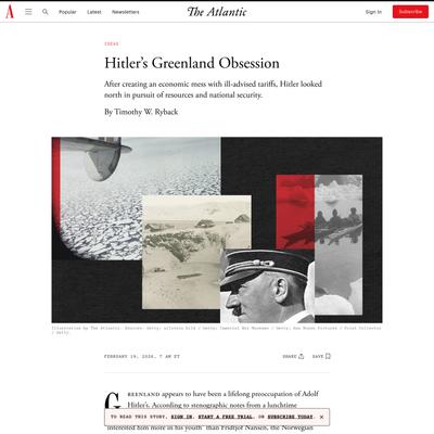 Hitler’s Greenland Obsession - The Atlantic