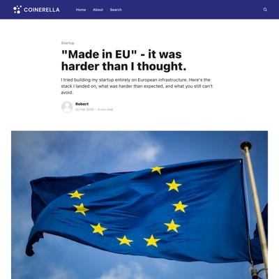 "Made in EU" - it was harder than I thought.