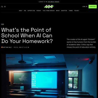 What’s the Point of School When AI Can Do Your Homework?