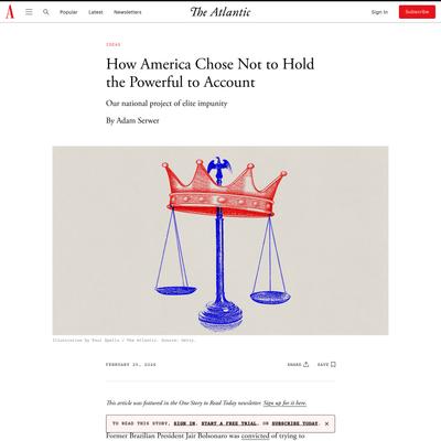 How America Chose Not to Hold the Powerful to Account - The Atlantic