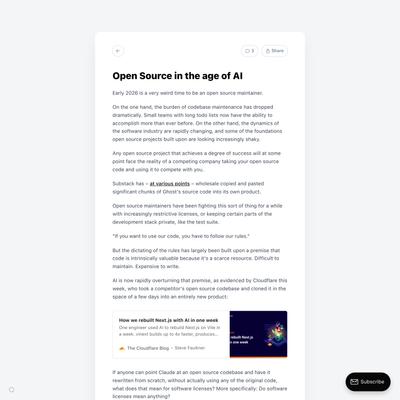 Open Source in the age of AI