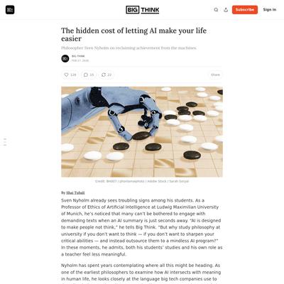 (1) The hidden cost of letting AI make your life easier