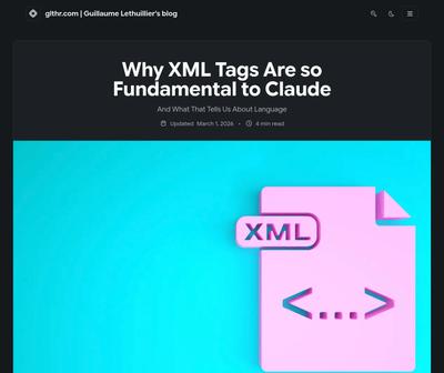 Why XML Tags Are so Fundamental to Claude