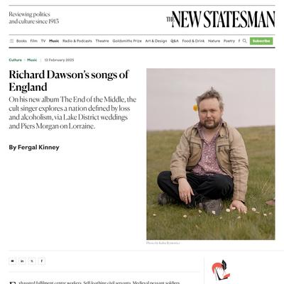 Richard Dawson’s songs of England - New Statesman