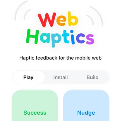 WebHaptics – Haptic feedback for the mobile web.