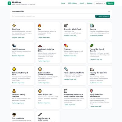 ECO Bingo – Employee & Community Ownership