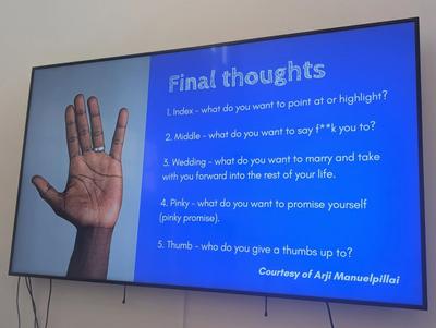 My new check-out routine at the end of workshops. Facilitation click-bait... 👉 Index: What do you want to point at or highli...