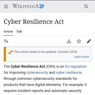 Cyber Resilience Act - Wikipedia
