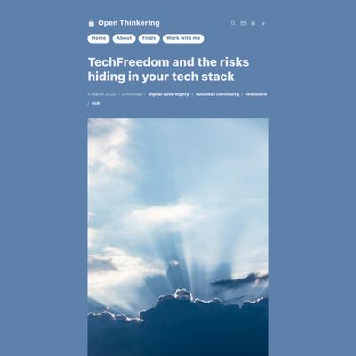 TechFreedom and the risks hiding in your tech stack