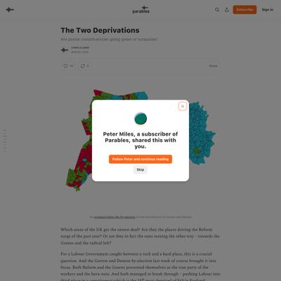 The Two Deprivations - by Chris Clarke - Parables