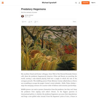 Predatory Hegemons - Michael Ignatieff