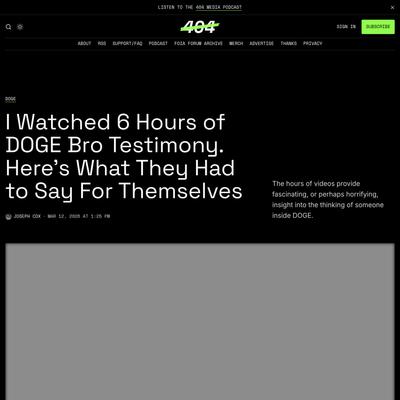 I Watched 6 Hours of DOGE Bro Testimony. Here's What They Had to Say For Themselves