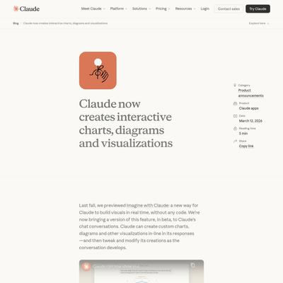 Claude builds interactive visuals right in your conversation | Claude