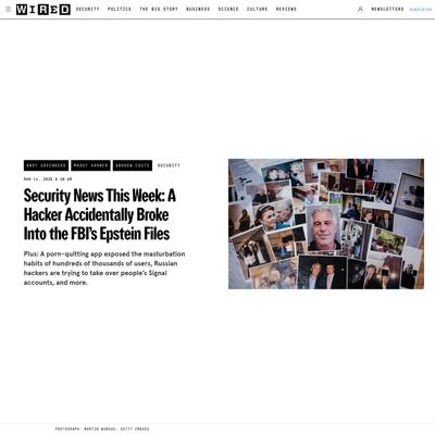 A Hacker Accidentally Broke Into the FBI’s Epstein Files | WIRED