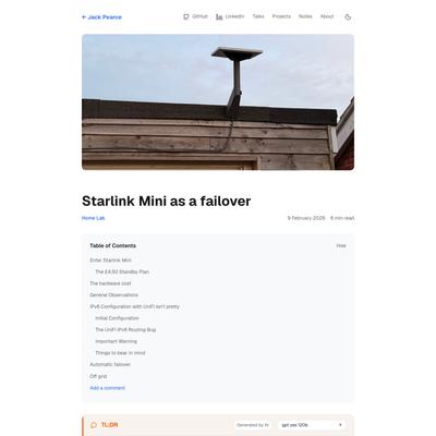 Starlink Mini as a failover - Jack Pearce