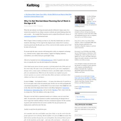 Why I’m Not Worried About Running Out of Work in the Age of AI - Kellblog