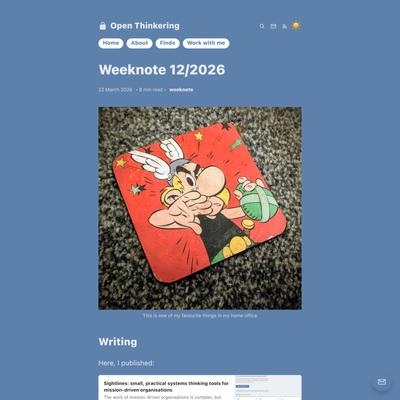 Weeknote 12/2026