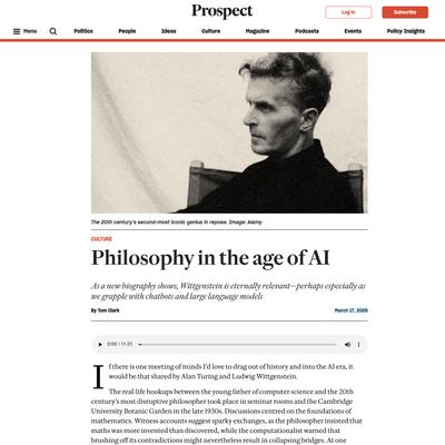 The eternal relevance of Ludwig Wittgenstein
