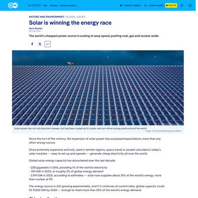 Solar is winning the energy race