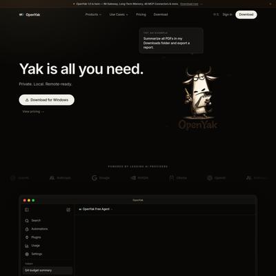 OpenYak — Your Local AI Agent