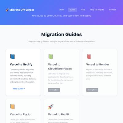 Migrate Off Vercel - Your Guide to Better Hosting