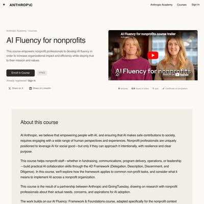 AI Fluency for nonprofits