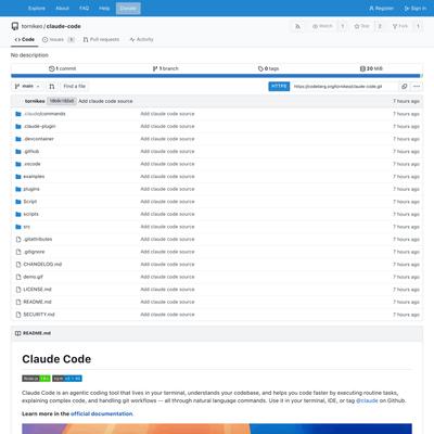 tornikeo/claude-code - Codeberg.org