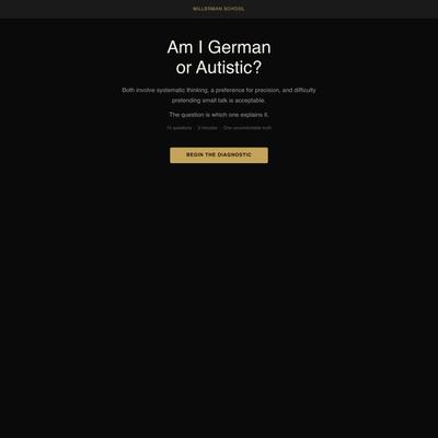 Am I German or Autistic? | Millerman School