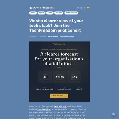 Want a clearer view of your tech stack? Join the TechFreedom pilot cohort