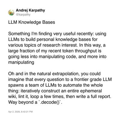 Tweet by @karpathy