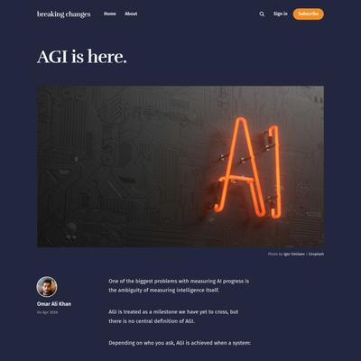 AGI is here.