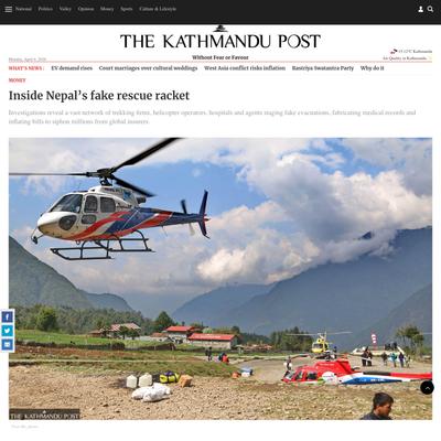 Inside Nepal’s fake rescue racket