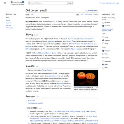 Old person smell - Wikipedia