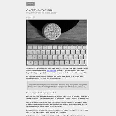 gilest.org: AI and the human voice