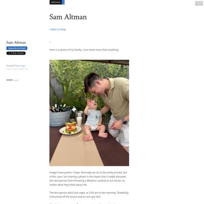 - - Sam Altman